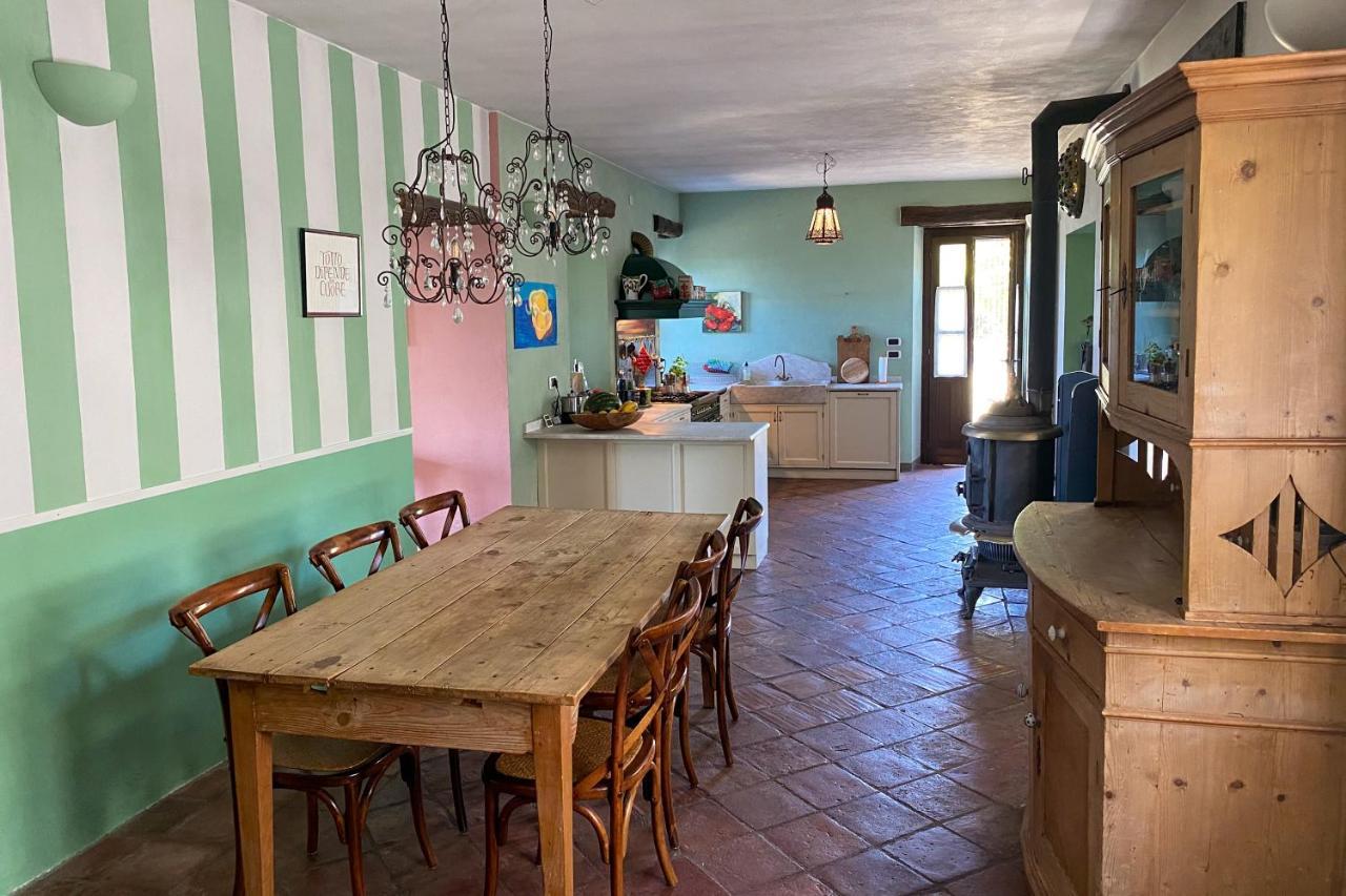 Vakantiehuis Casa Dolce Vista Monastero Bormida エクステリア 写真
